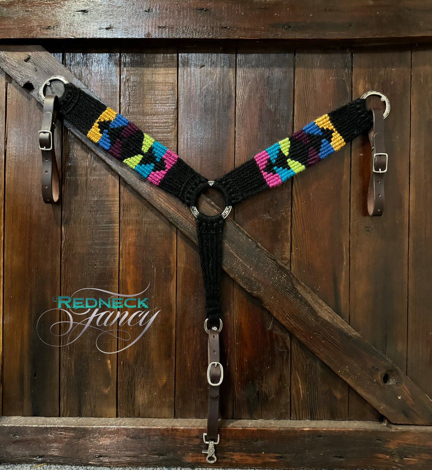 Kaleidoscopic Bliss Mohair Breast Collar
