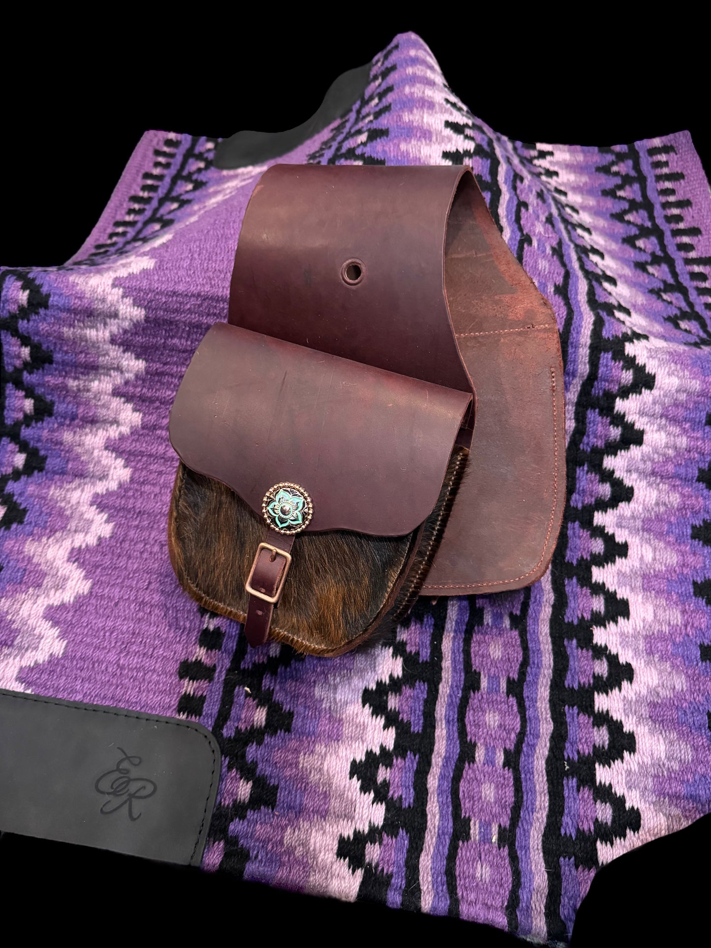 Boujee Cowhide Saddle Bags