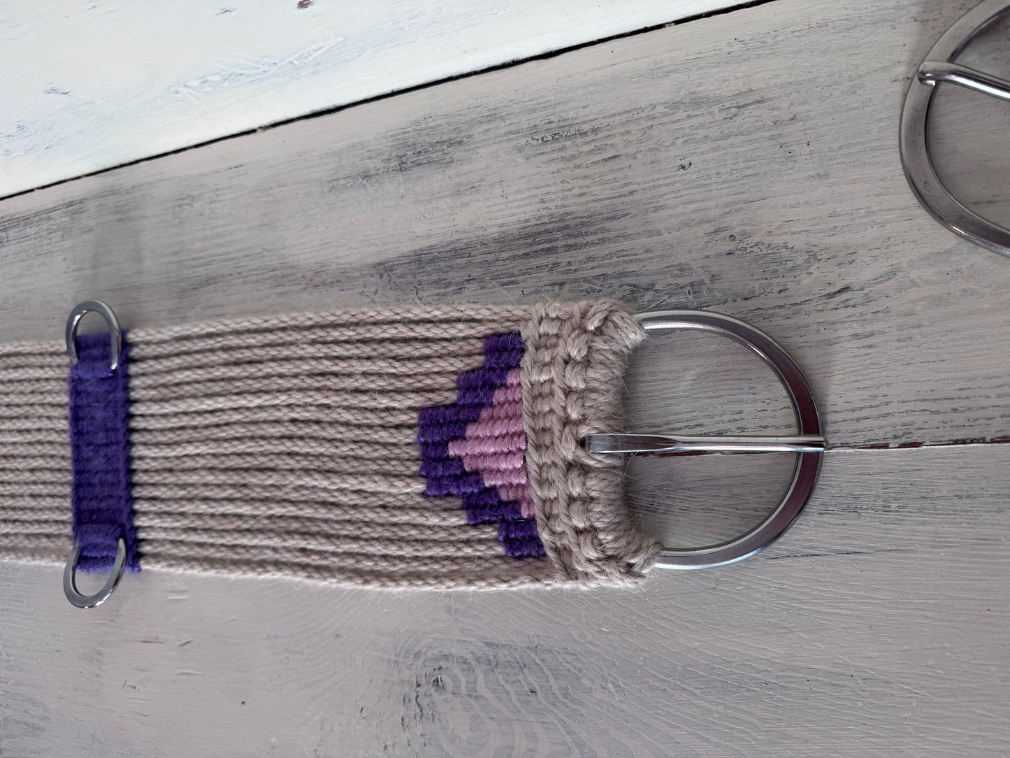 28” Mohair 17-Strand Straight Cinch - lavender/pink