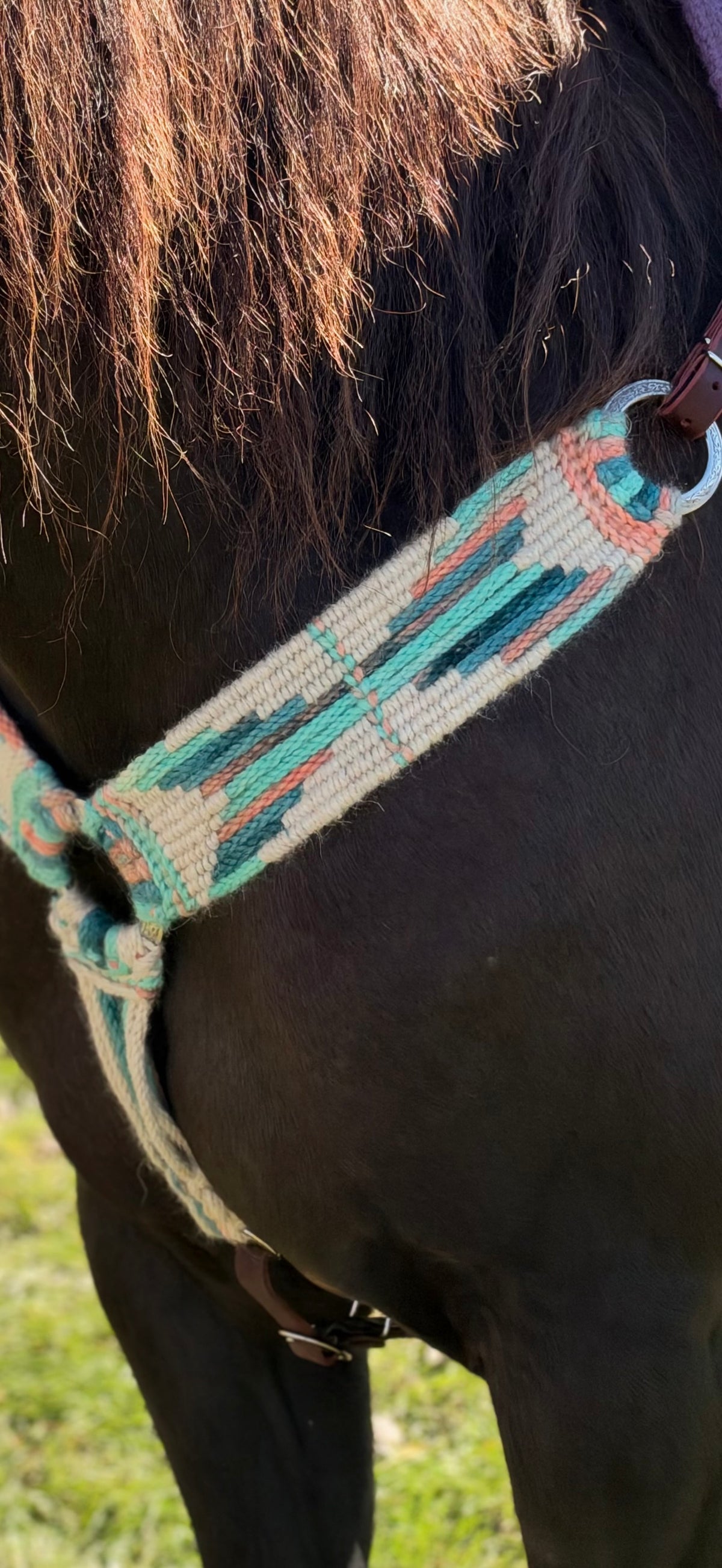 Scout's Honor Breast Collar -Pink/Turquoise/cream