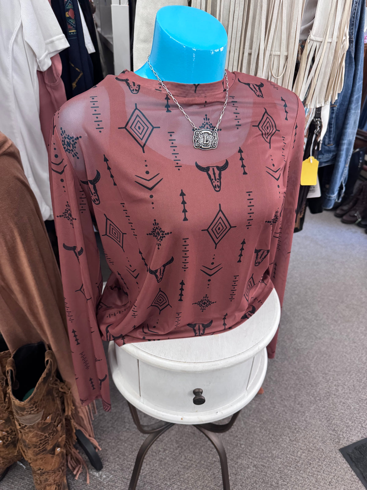 LDC Steerhead Mesh Long Sleeve Top