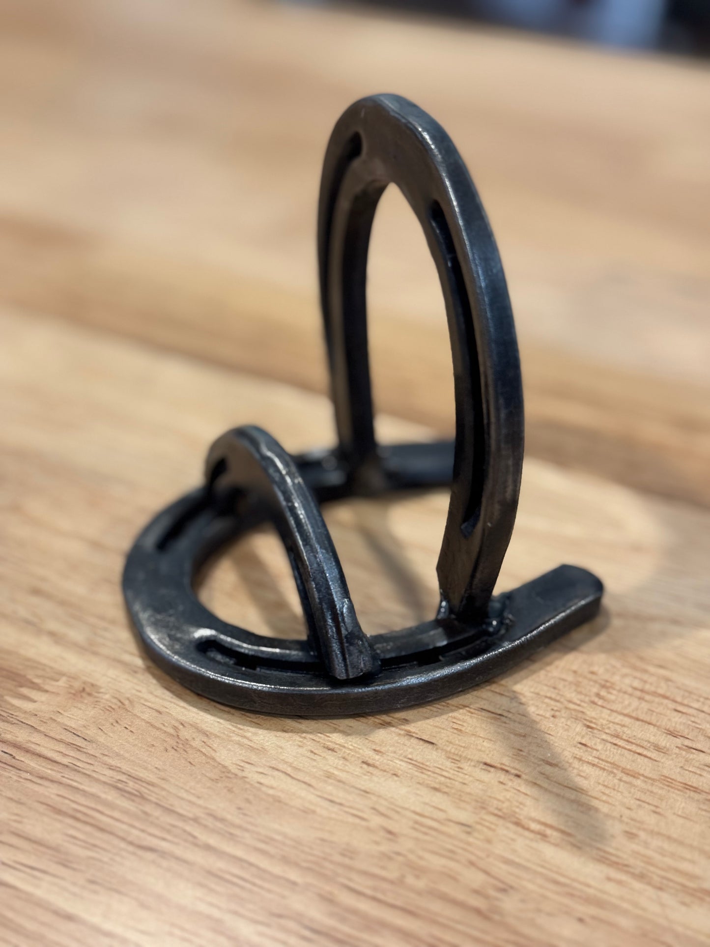 Horseshoe business card holder