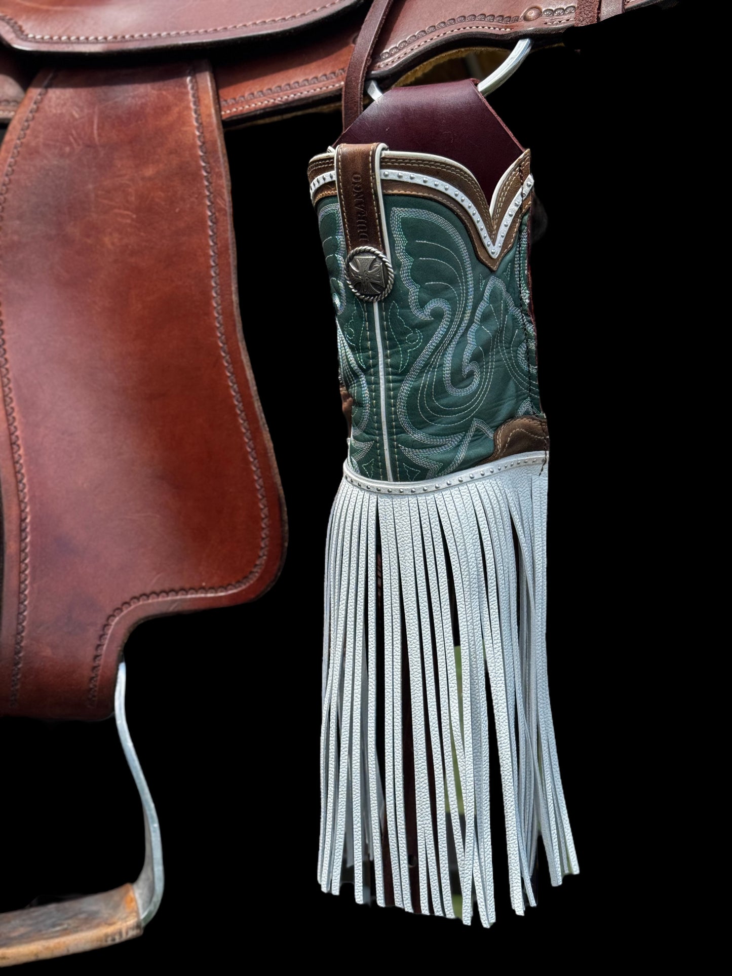 Teal Whispers Saddle Sipper