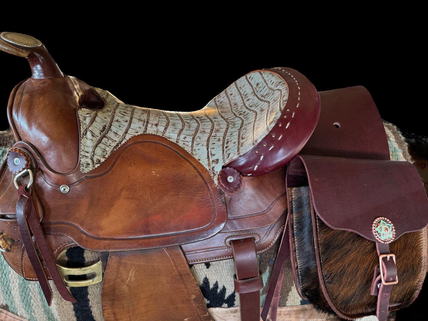 Boujee Cowhide Saddle Bags