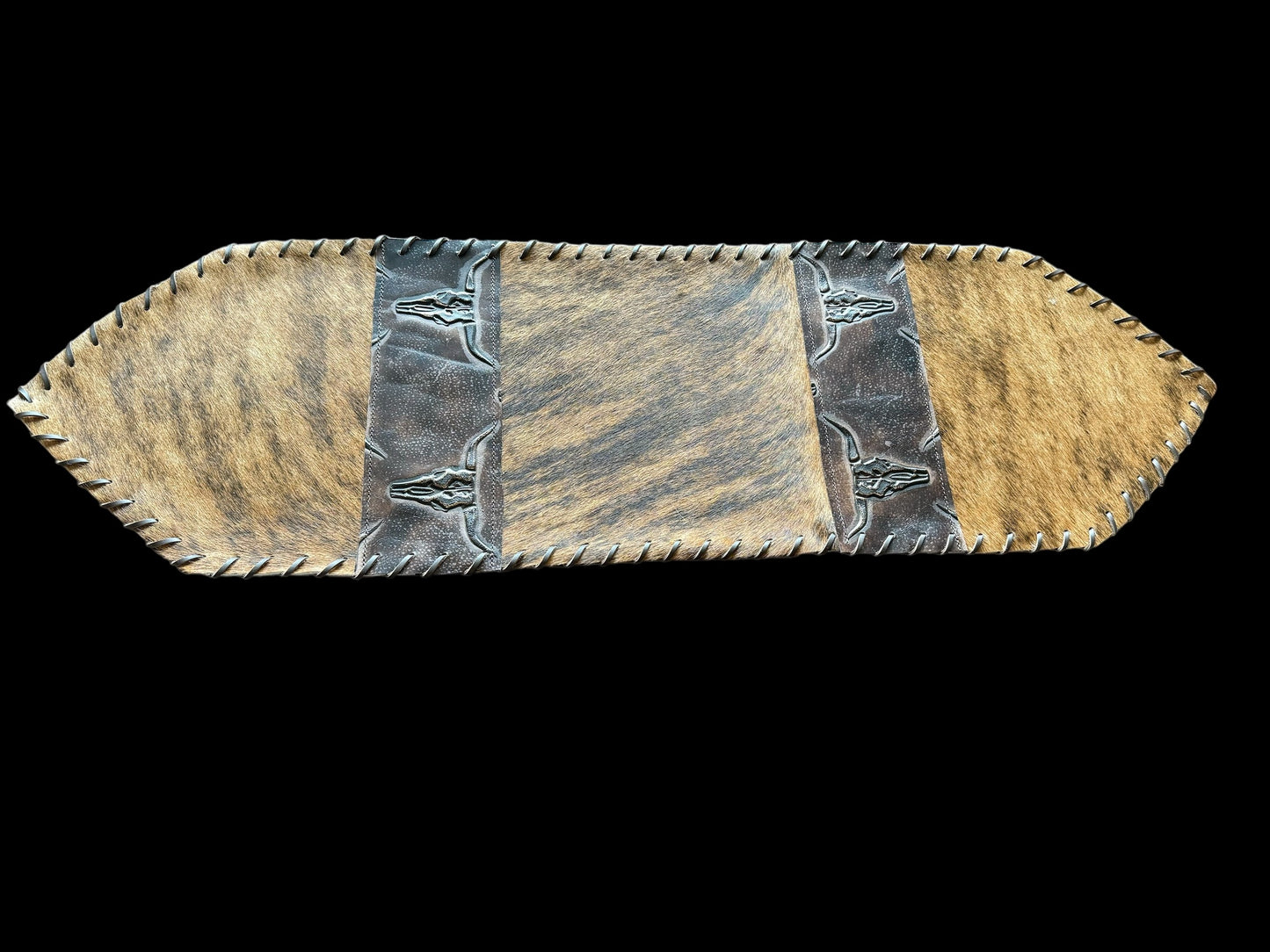 Steerhead Leather Table Runner