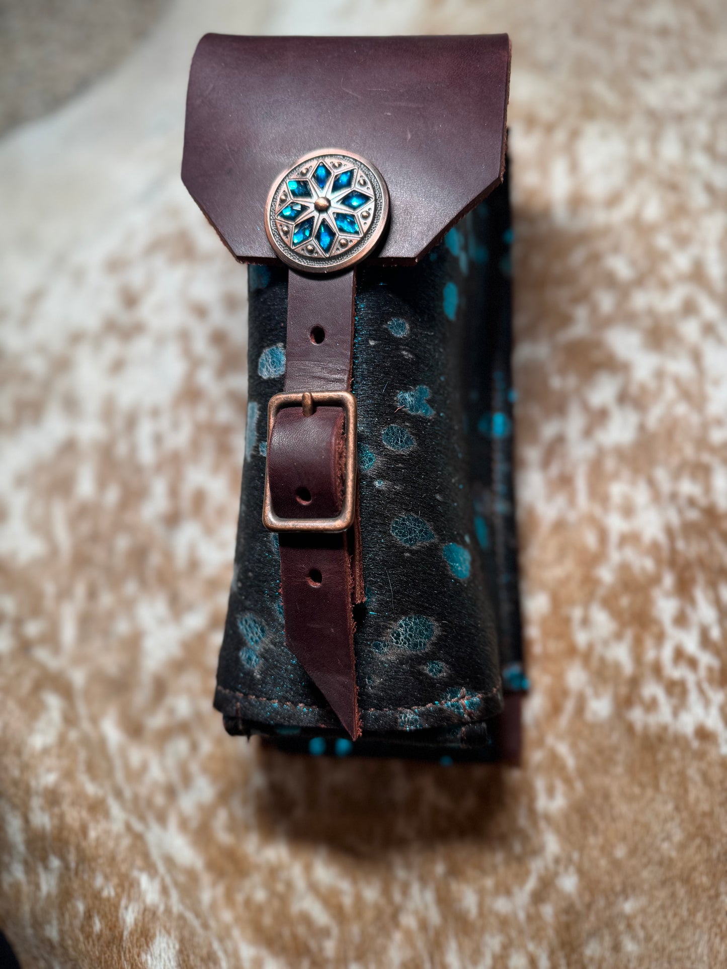 Small Bottle Holder - TurquoiseStone Concho