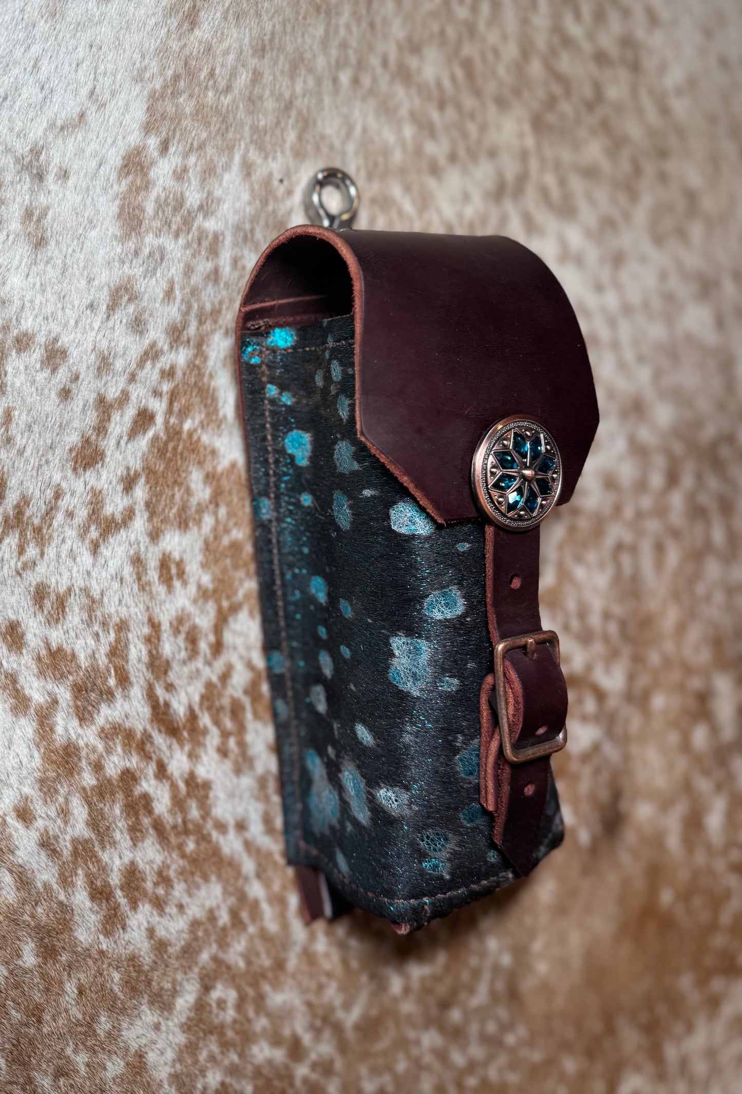 Small Bottle Holder - TurquoiseStone Concho