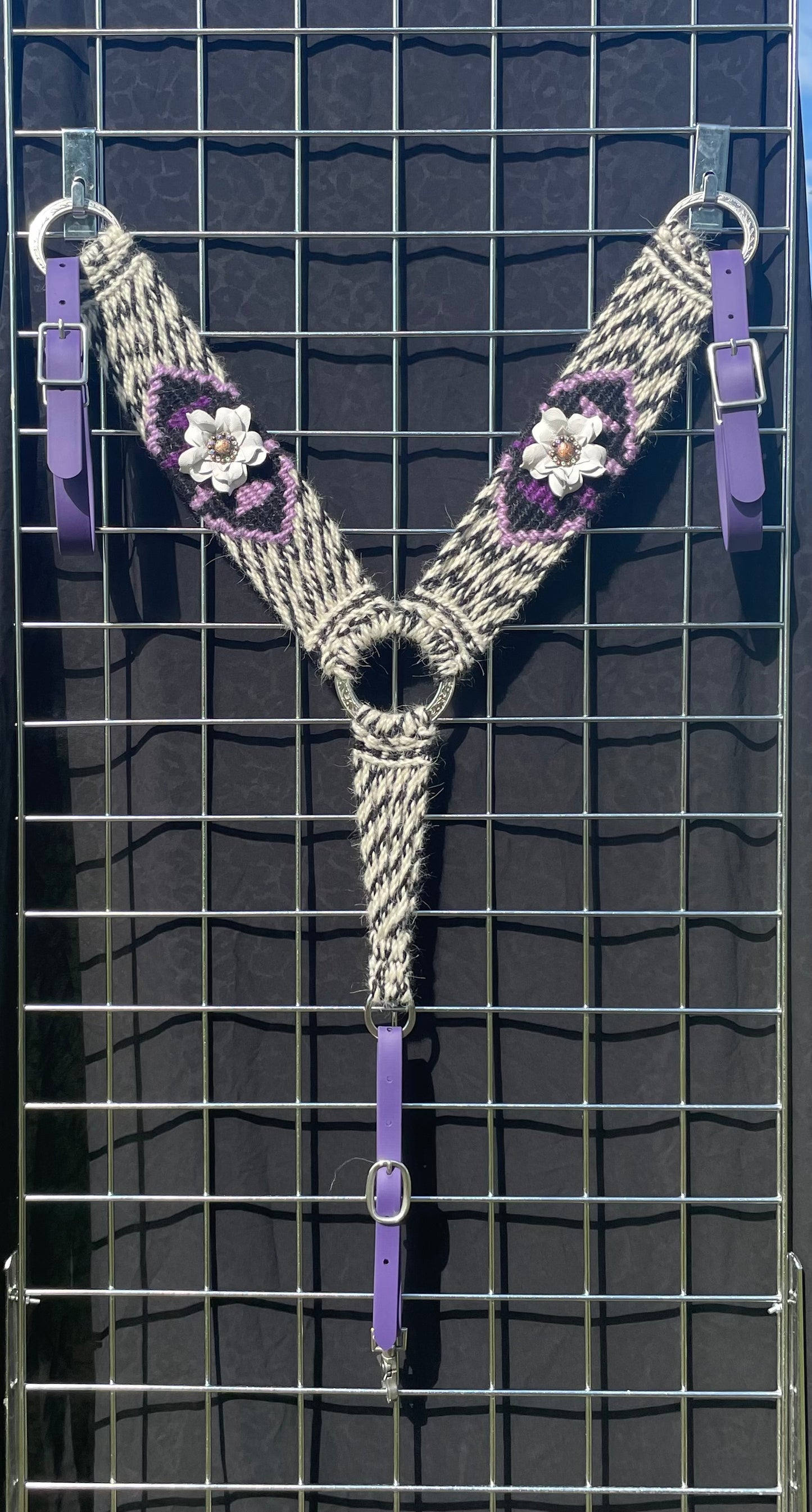 Purple Poppy Breast Collar - In Stock