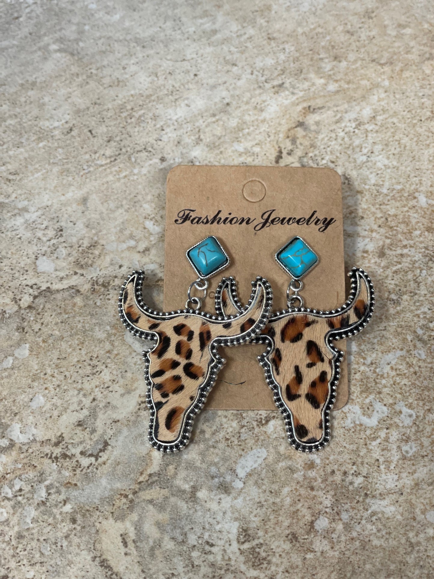 Steer head earrings
