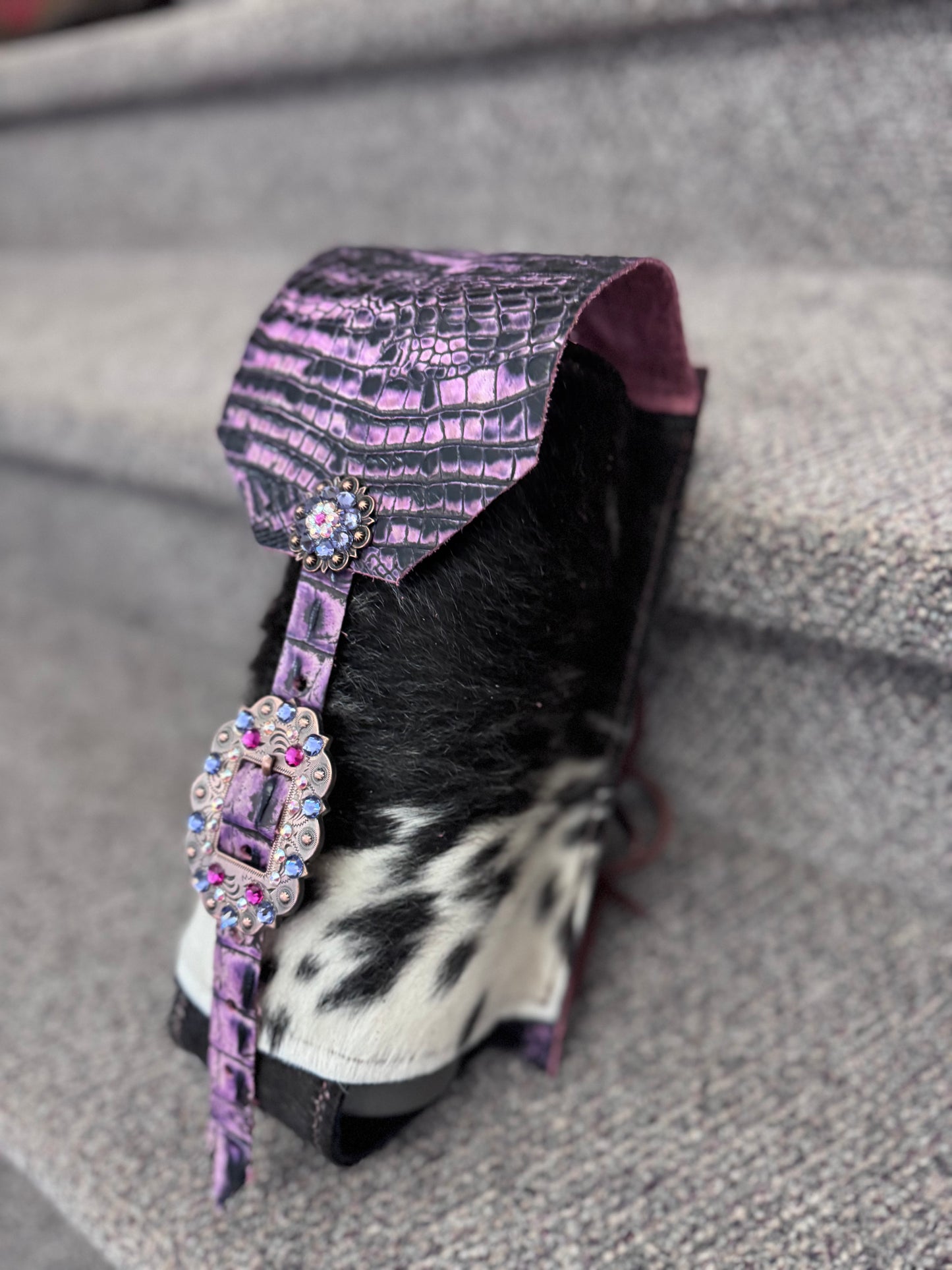 Cowhide Bottle Holder Lg