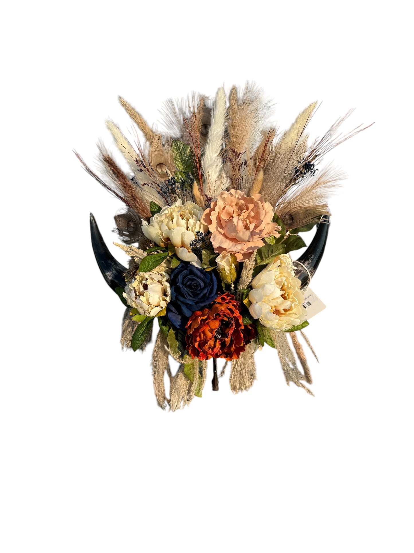 Floral Decoration with Cow Horns