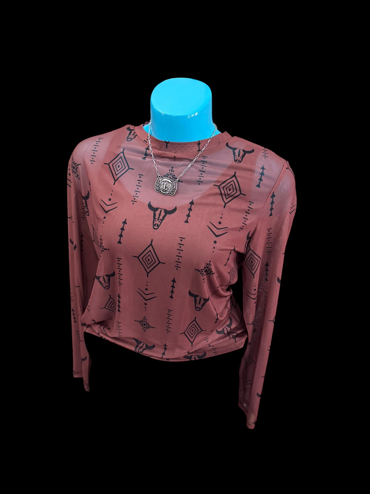 LDC Steerhead Mesh Long Sleeve Top