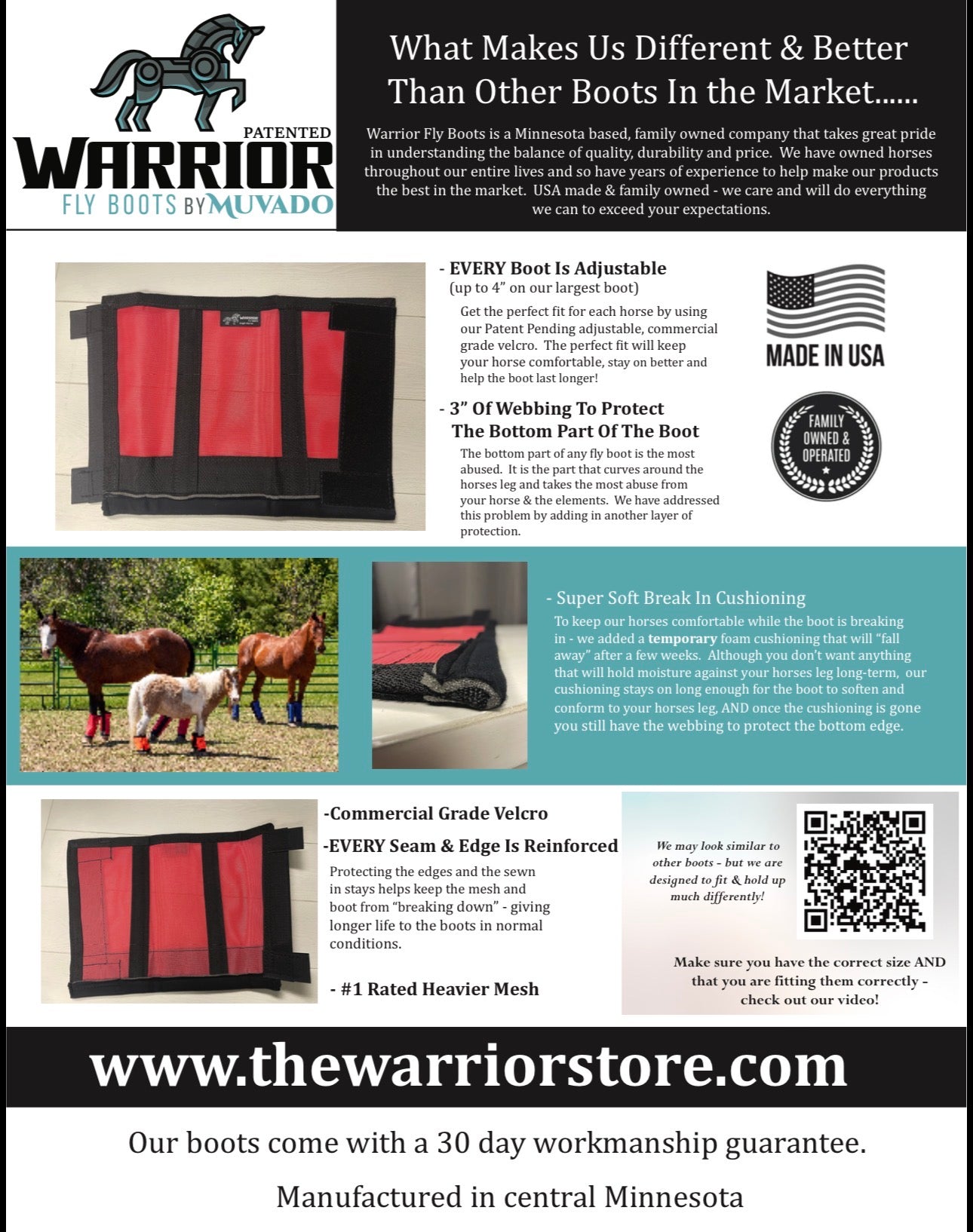 Warrior Fly boots - set of 4