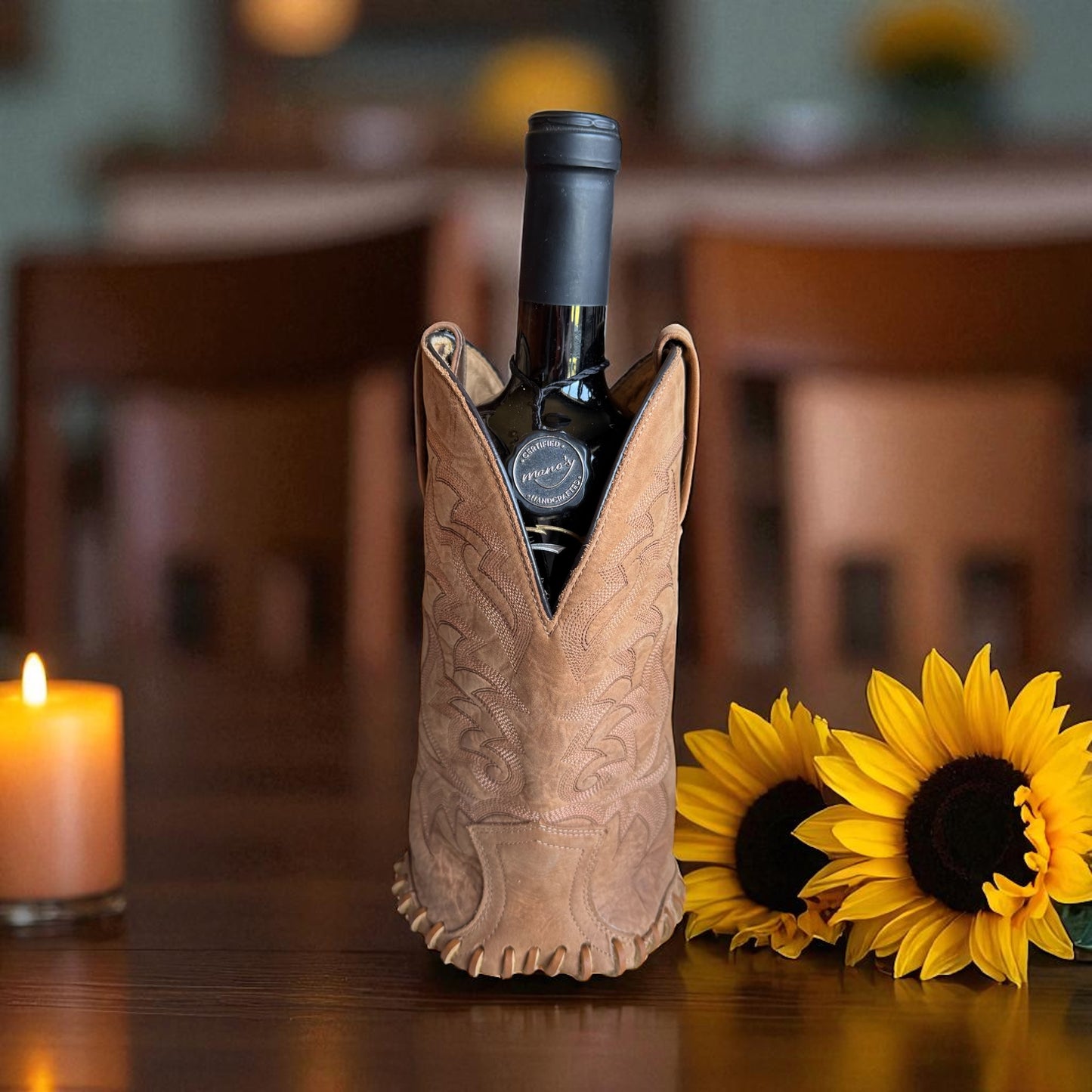 Whiskey or Wine Bottle Holder