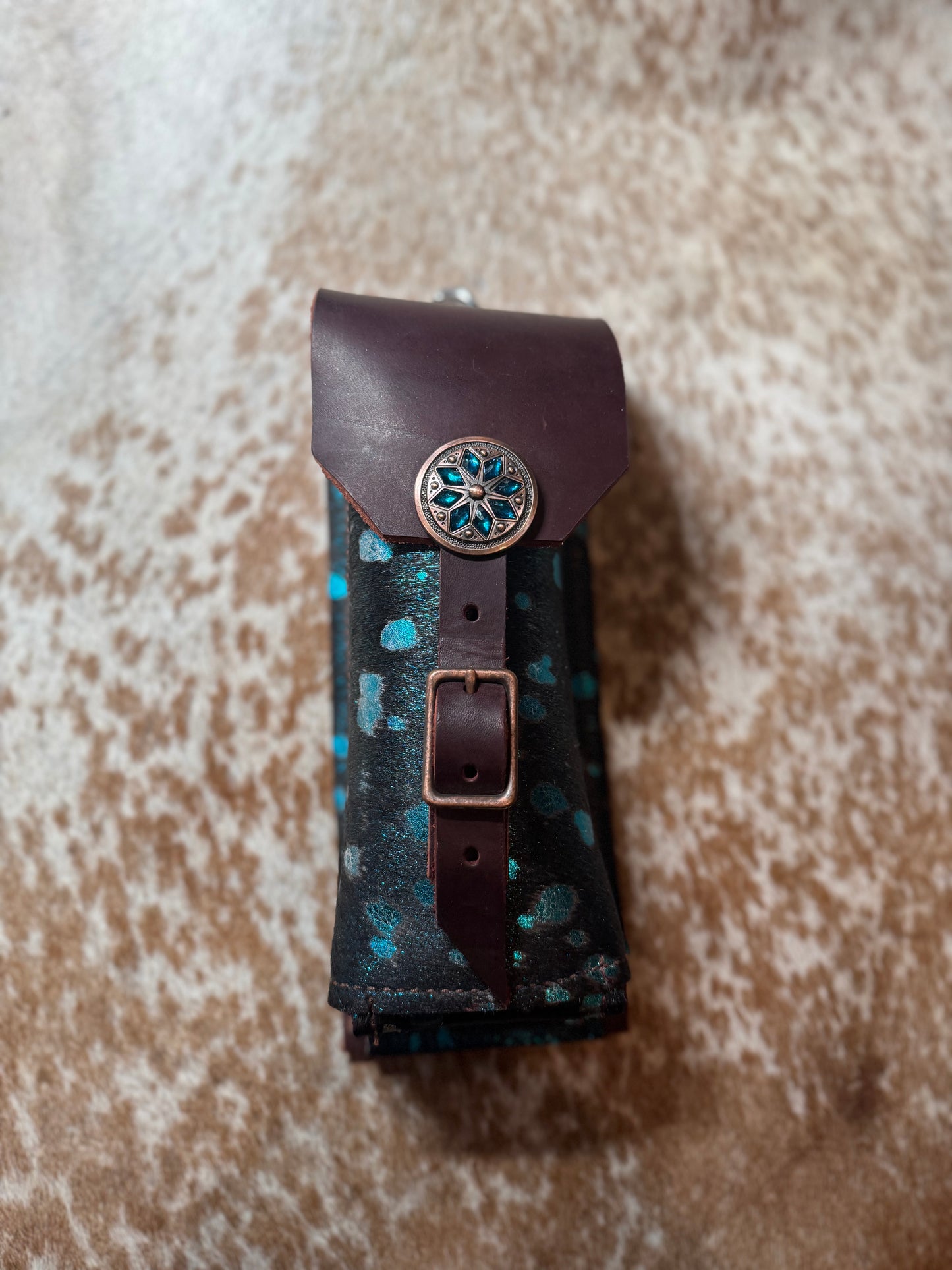 Small Bottle Holder - TurquoiseStone Concho