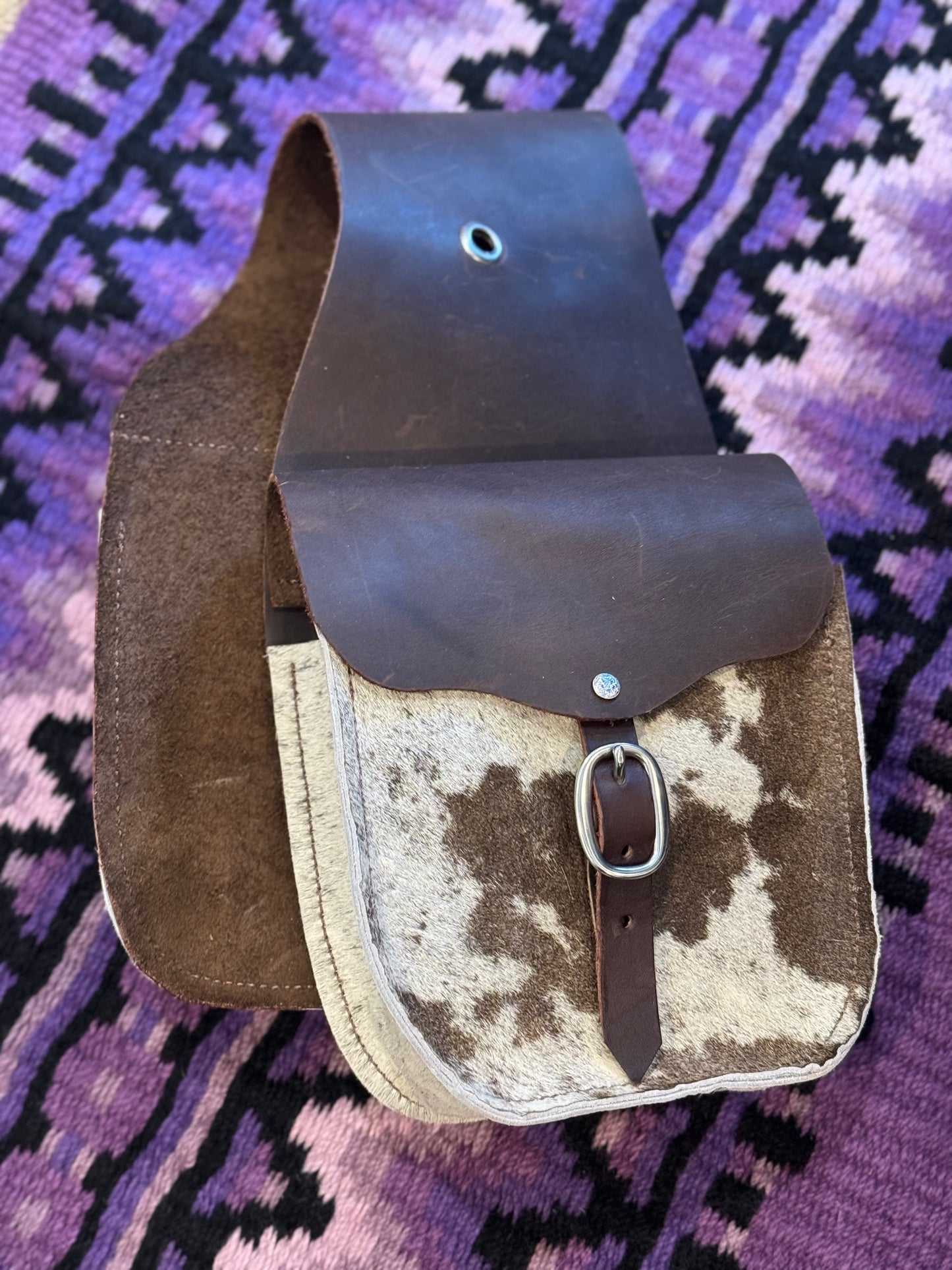 Cowhide Saddle Bags