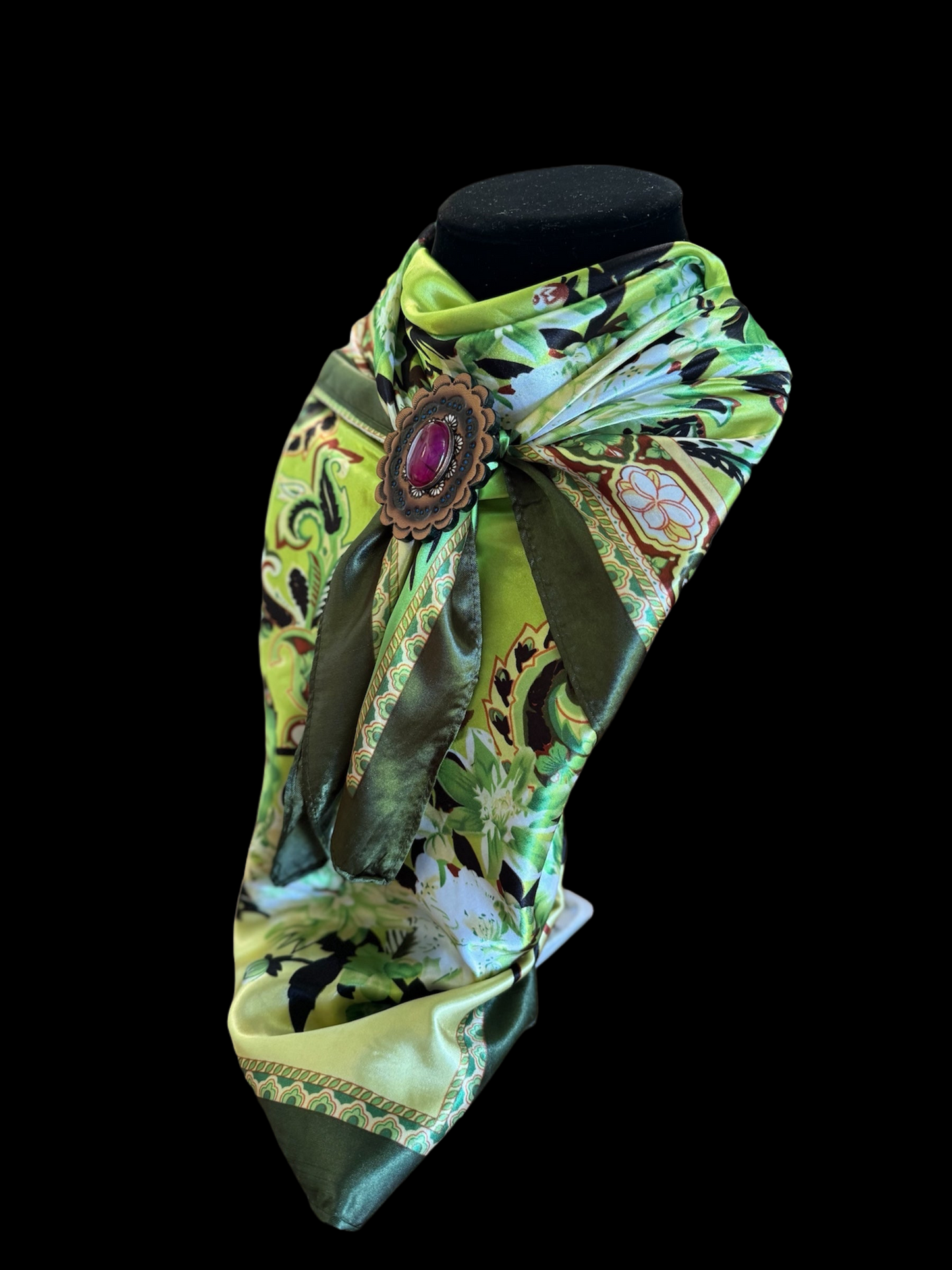 Wild Rag - Lime Green Floral