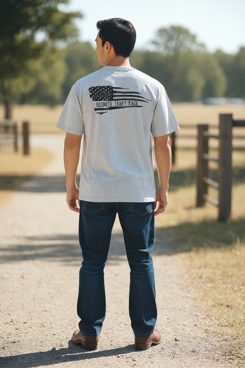 Redneck Fancy Distressed Flag T-shirt