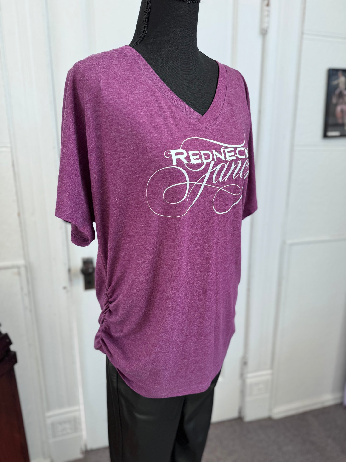 RF Ruched V-neck