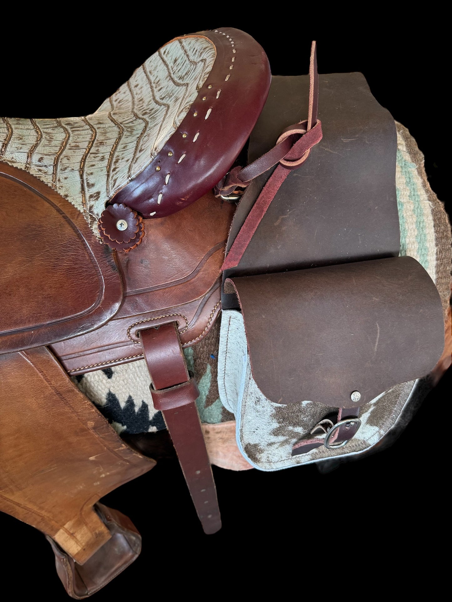 Cowhide Saddle Bags