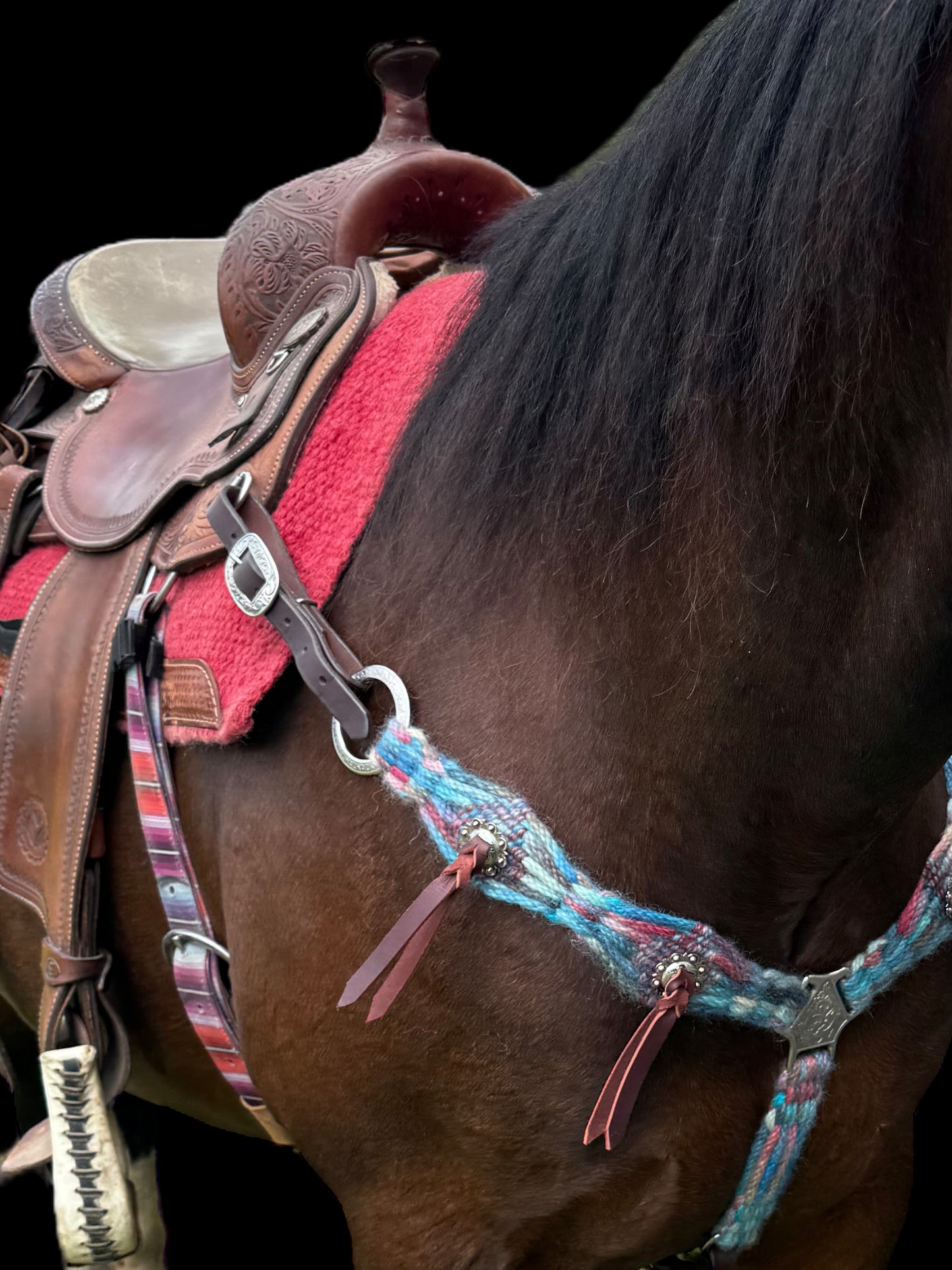 Sunrise Blush Mohair Breast Collar