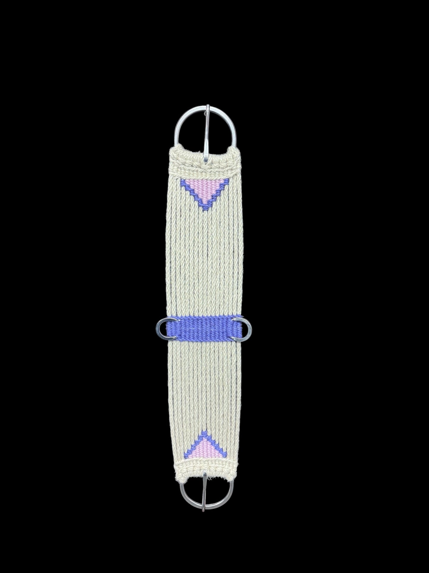 28” Mohair 17-Strand Straight Cinch - lavender/pink