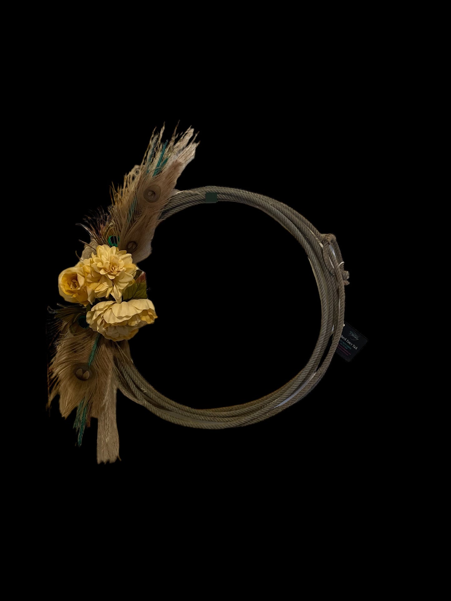 Peacock Lariat Wreath