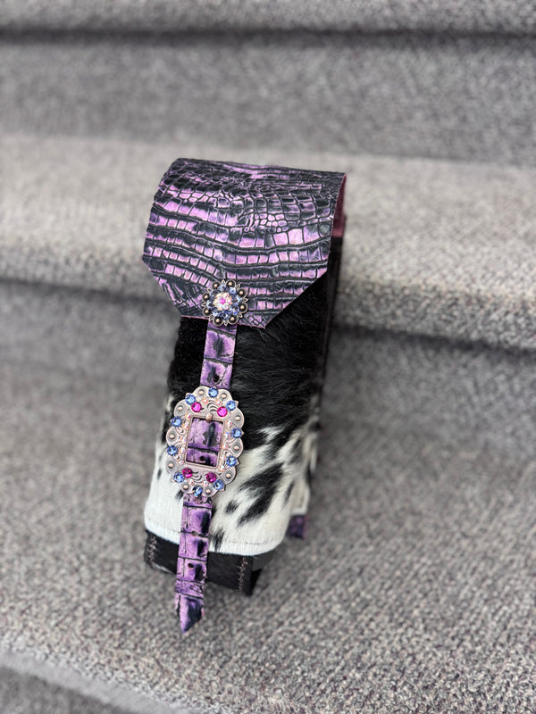 Cowhide Bottle Holder Lg